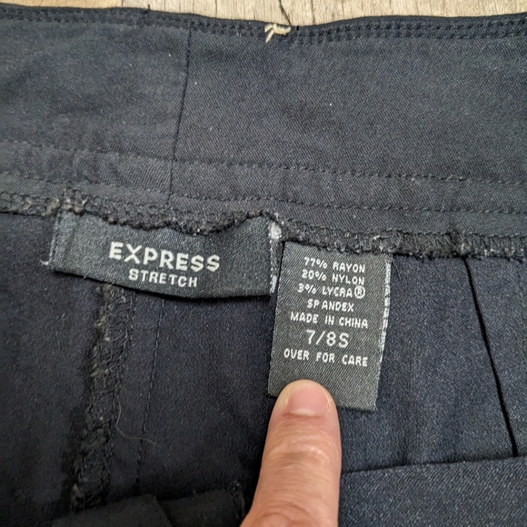 Express Black Dress Pants Size 7/8 S - Picture 9 of 10